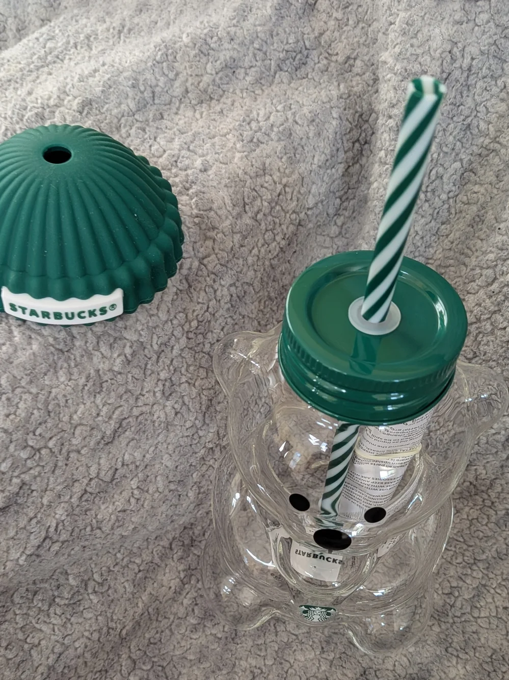 Starbucks Asia AUTHENTIC Bear Glass BNWT